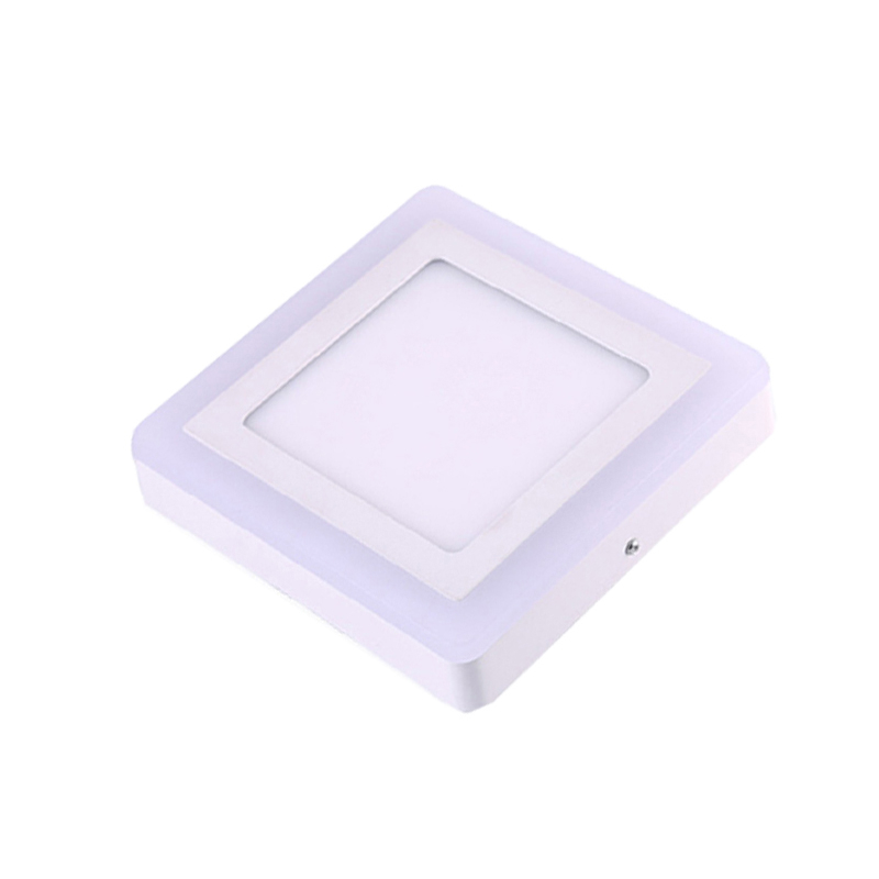 Потолочный двойной цвет CE, установленный на поверхности, квадратный светодиодный светильник на панели