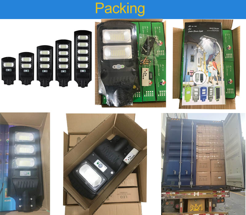 Солнечная интегрированная упаковка уличного освещения