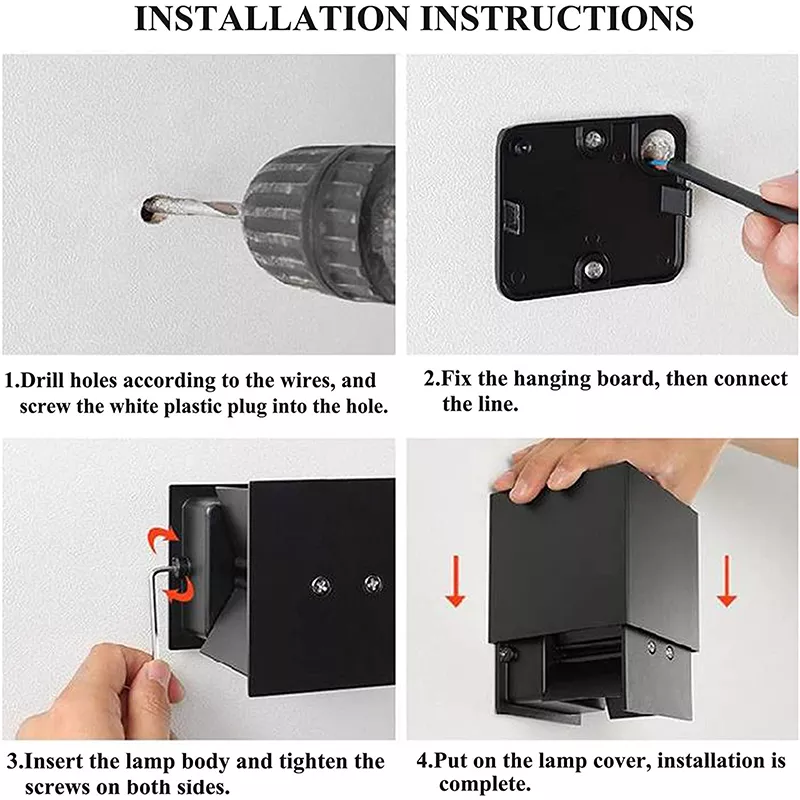 Установка настенного светильника